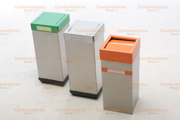 ESTACIONES DE RECICLAJE EN ACERO INOXIDABLE PARA EXTERIORES